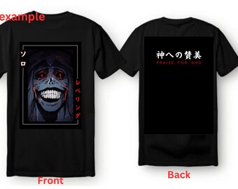 Anime shirt design for printing,file svg,png,eps.