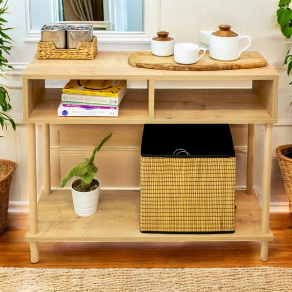 Modern Console Table: Beige, Gray, or White - Entryway Living Room Decor