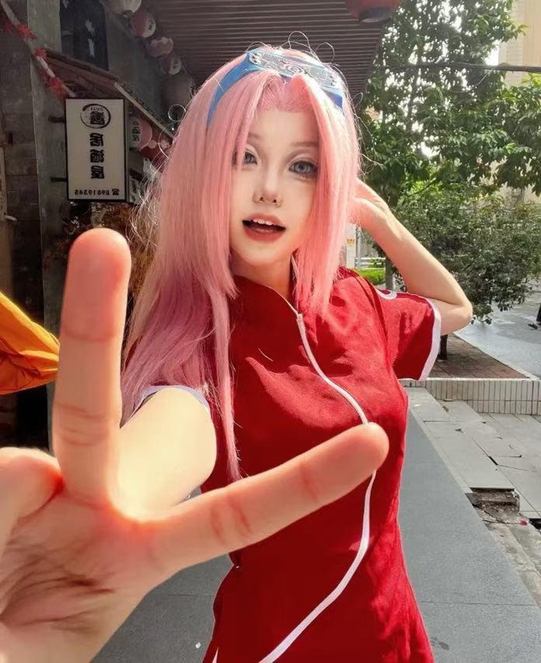 Sakura Minamoto Long Cosplay Wig