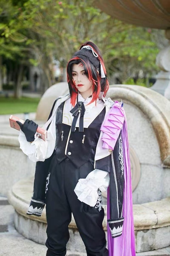 黒死牟（こくしぼう）コスプレウィッグ｜鬼滅の刃アニメウィッグ