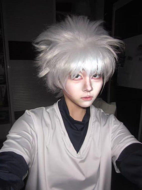 キルア コスプレ ウィッグ 衣装 靴 セット Amazon.co.jp: [NAMIKOE] キルア コスプレ 衣装 ウィッグ 靴付き フル