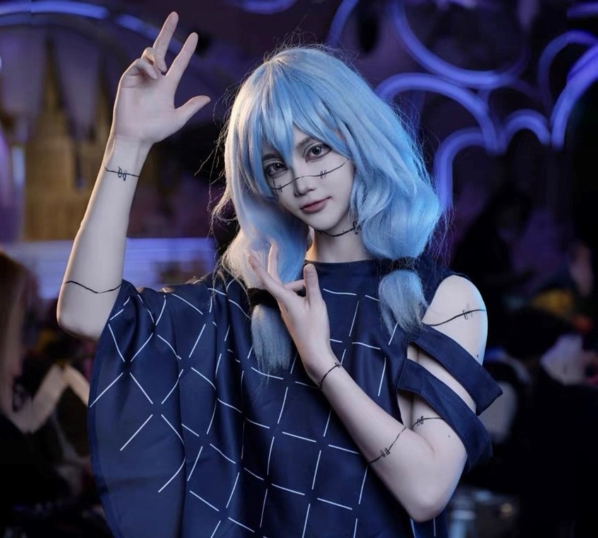 コスプレウィッグ Mel 真人 呪術廻戦 コスプレウィッグ 19.7インチ - 24.4インチ