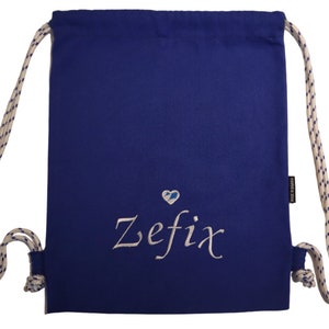 Zefix Turnbeutel bayrisch bestickt Tasche Rucksack individualisierbar Made in Bavaria Blitzversand aus dem Allgäu