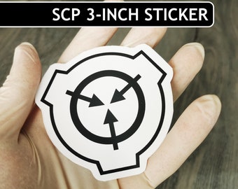 SCP Logo 3 Inch Die-Cut Sticker SCP Foundation Logo Matte Paper Sticker creepypasta gift backrooms gift