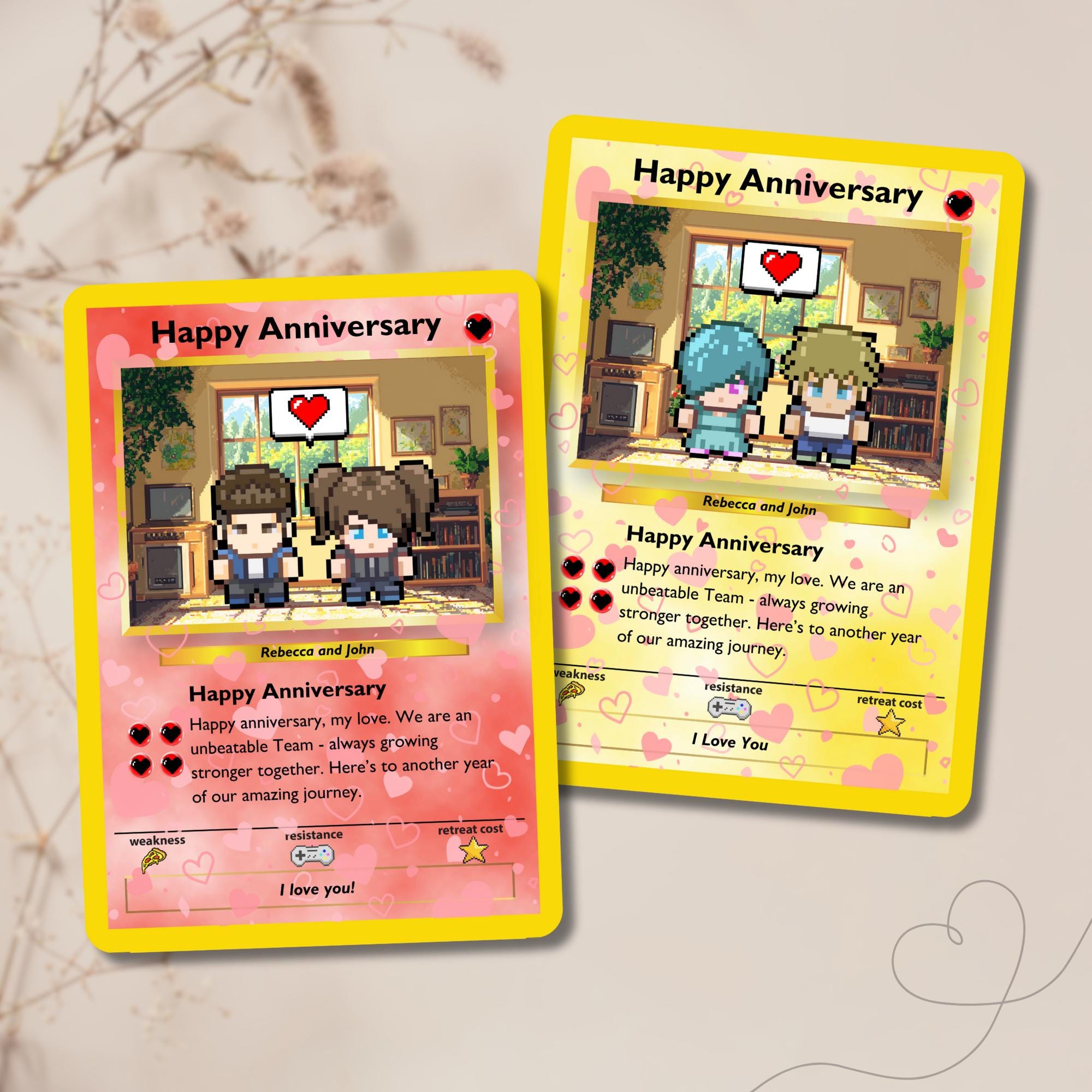 Pokemone Engagement Card - Etsy UK