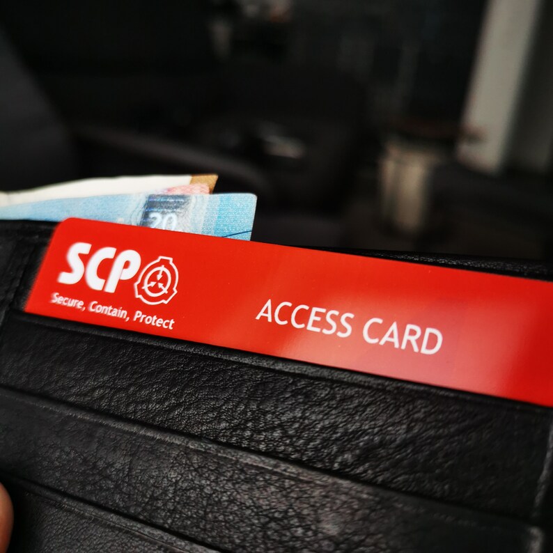 SCP Foundation Keycard Secure Access Card Plastic ID Card Security Access Identification Card scp prop laboratory gift creepypasta gift image 6