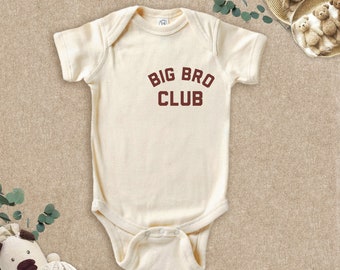 Big Bro Club Toddler Pullover-Big Bro Toddler Sweatshirt - Natural Big Brother Gift'Natural Big Brother Toddler Sweatshirt