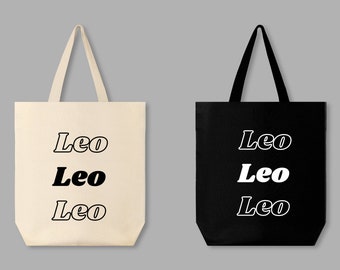 Leo Tote Bag, Zodiac tote bag, Horoscope bag, Leo Gift, Zodiac gift, Gift for her, Star sign bag, Astrology bag, Birthday gift bag