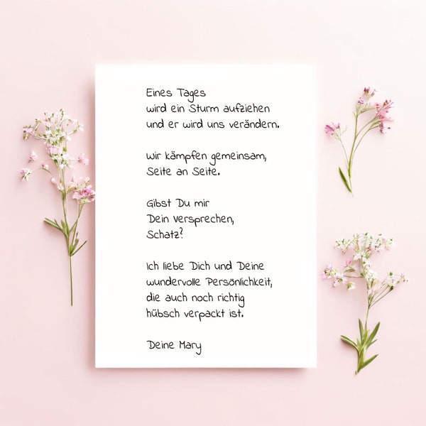 Geburtstagskarte Liebe | Personalisierte Geburtstagskarte für den Schatz | Liebesbeweis für Ihn | Ich liebe Dich Geschenk | Briefumschlag