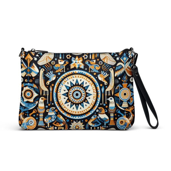 Printed Egyptian Crossbody Bag