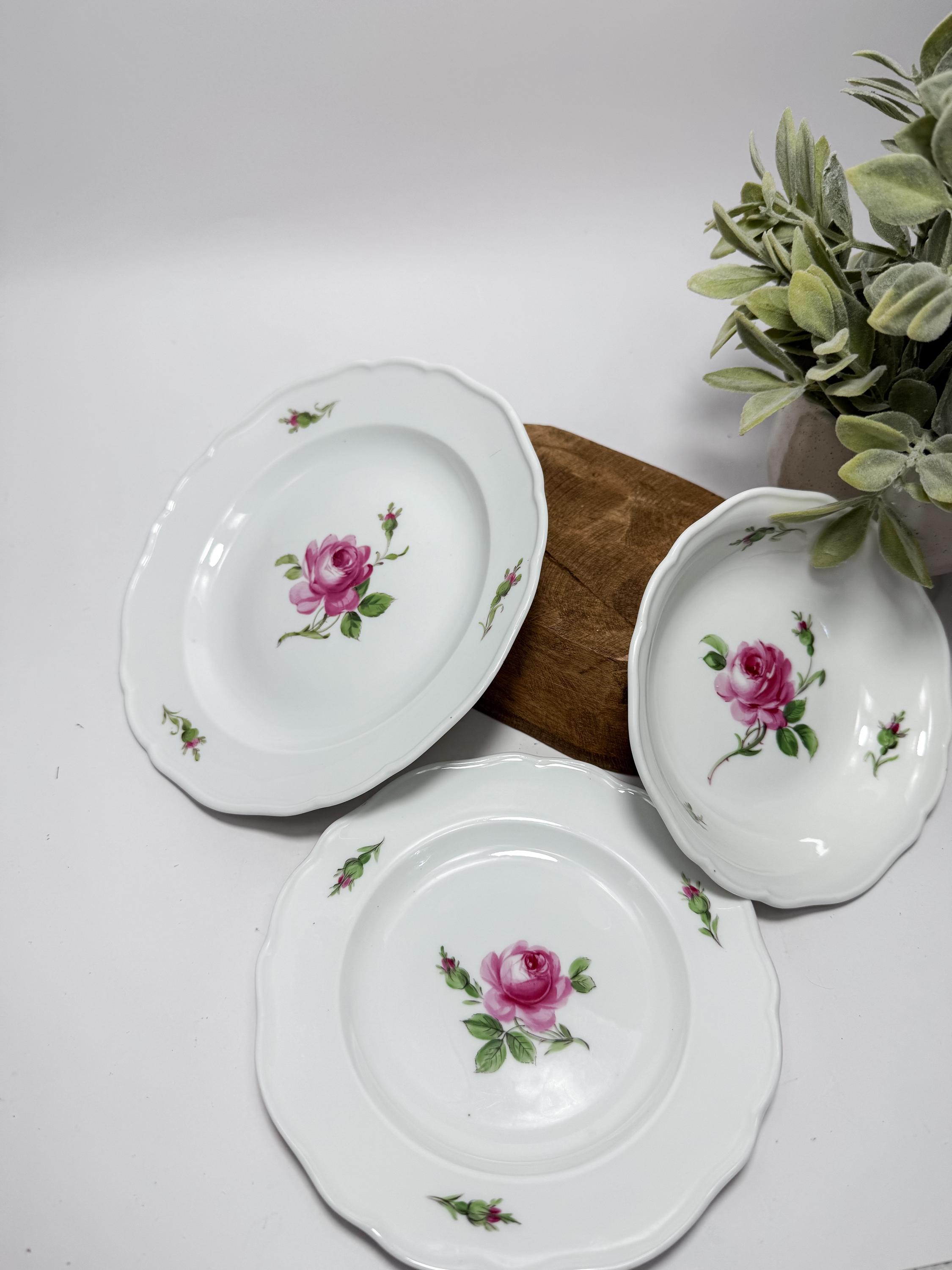 Meissen Rose Plate - Etsy