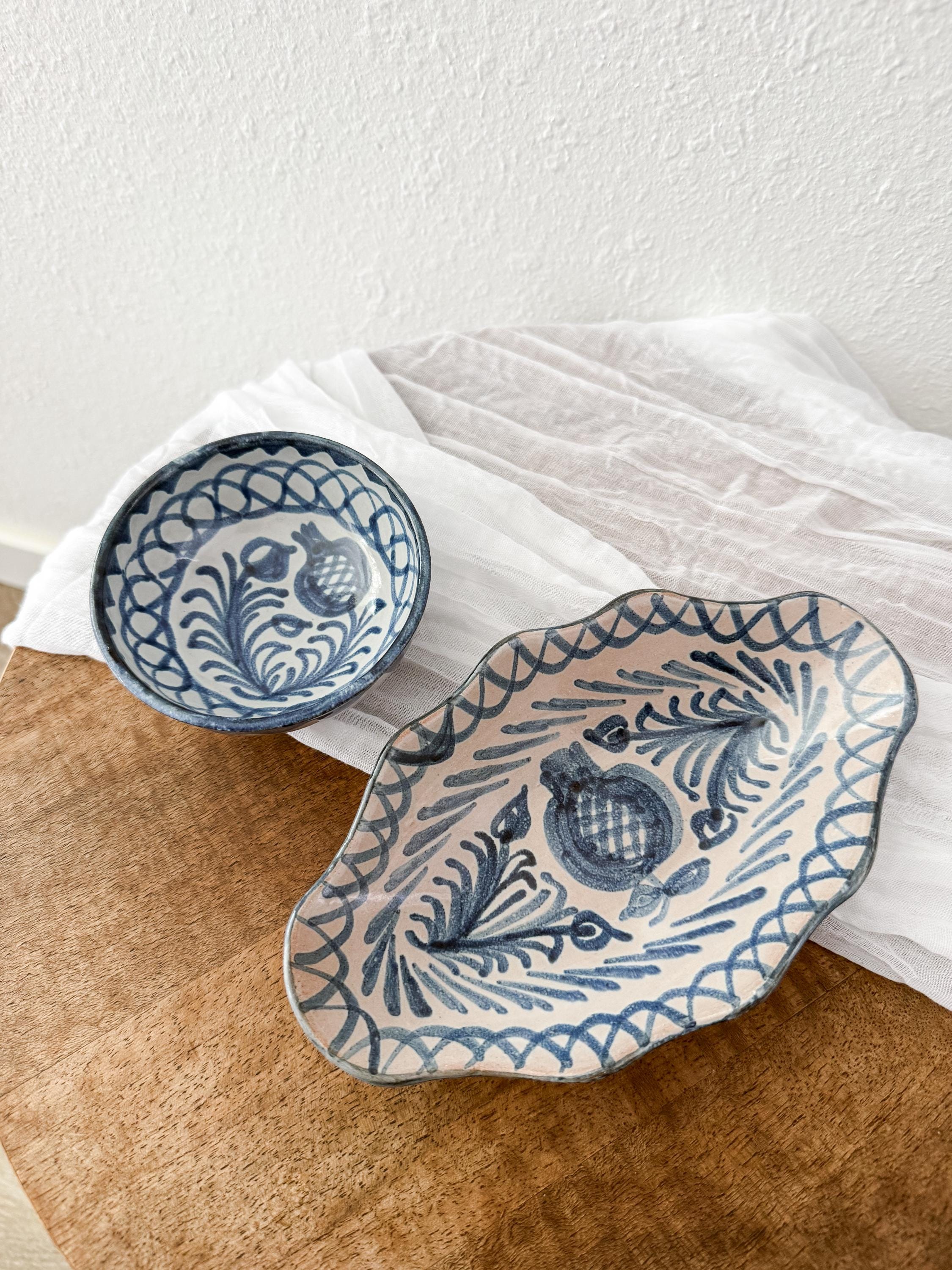 Spain pottery blue and white - Etsy 日本
