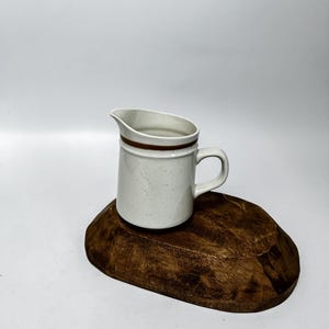 Vintage Stoneware Creamer Restaurant Ware Made In Japan Old Brook Collection, Farmhouse Decor