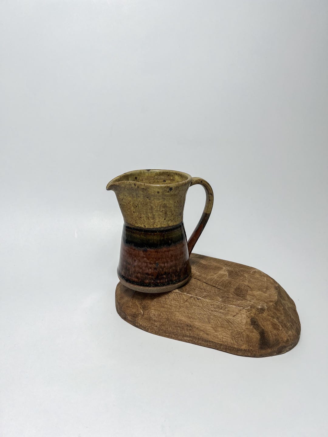 Vintage Signed Handmade Studio Art Pottery Stoneware Pitcher Artist ...