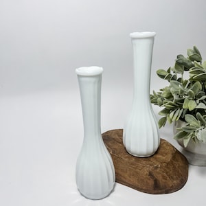 Vintage Milk Glass Bud Vase