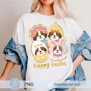 Dog Mom Png, Saint Bernards, Spring Pet, Cute Pet Tshirt, Easter shirt, Girly Easter Shirt, Dog mama, Dog lover, Pet Sublimation Digital PNG