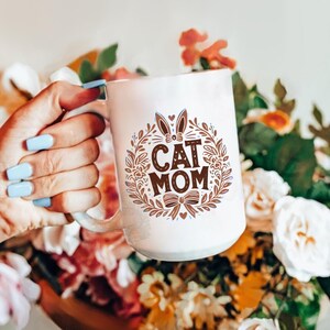 Cat Easter, Cat Mom Shirt, Spring Floral Clipart PNG, Cats Mama PNG, Easter Boho, Cat sticker Png, Cat Mama Sublimation, Trendy Pet T-shirt