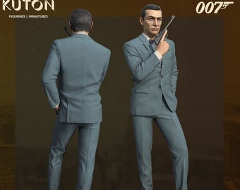 Sean Connery 007 | Action Figure | Resin 3D Printed | James Bond | 3D Model + Free Shipping