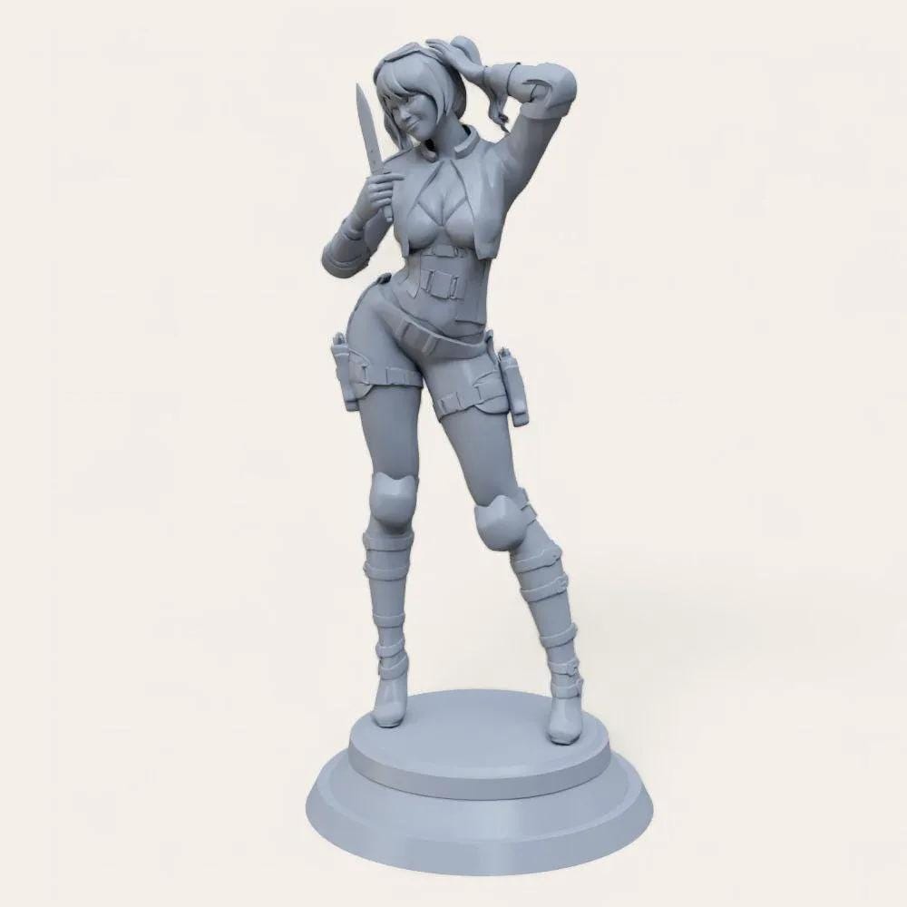Barely Queen 3D STL File for 3D Printer 3D Print Model Gift Movie Lover Action Figure 3d model