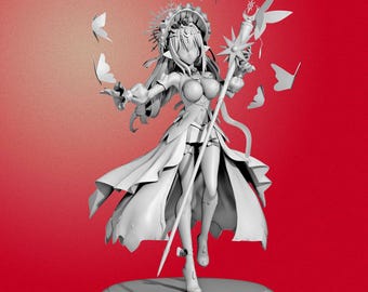Queen Action Figure 3D Print Model STL File (Digital Download)
