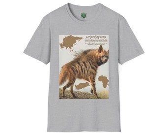 Unisex Softstyle T-Shirt, Striped Hyena