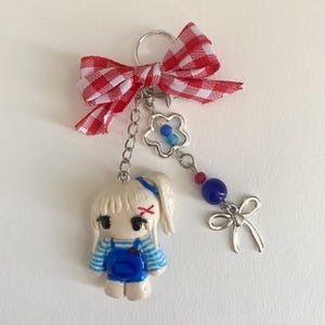 anime inspired clay keychain / bag charm