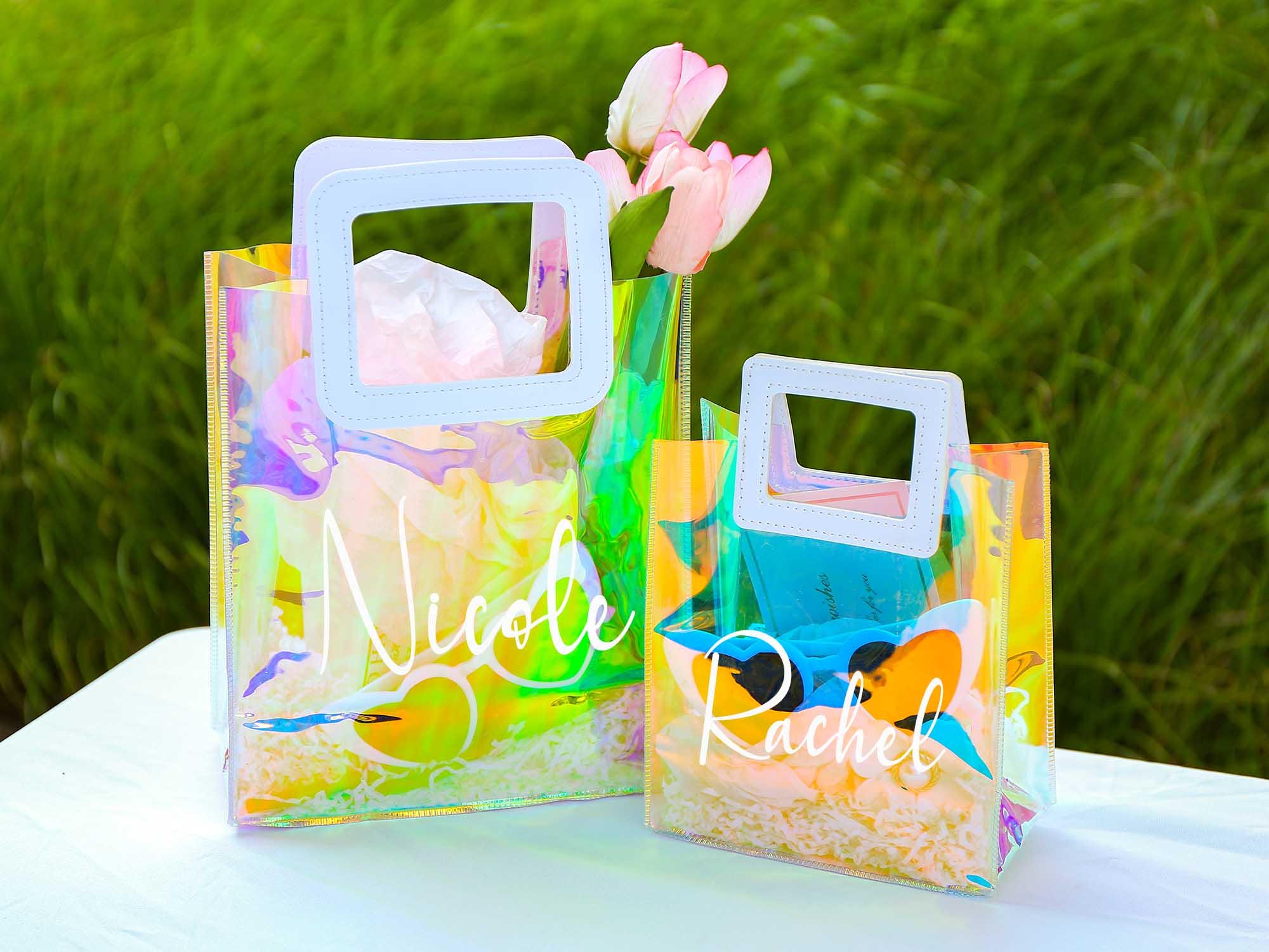 personalized-gift-bags-holographic-bag-bridesmaid-gift-bag-bridal-party