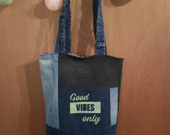 Handmade Shopper - tote bag