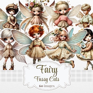 Fada da primavera, recortes, adesivos, imprimíveis de fadas, diário de lixo caprichoso, scrapbooking de fadas, criação de cartões, itens digitais de fadas