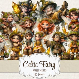 Découpes fantaisistes de fées des forêts - Imprimables de fées des forêts éphémères de fées pour des journaux indésirables Scrapbooking embellissements Découpes Découpes de fées