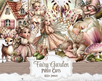 Fairy Garden Fussy Cuts: Whimsical Floral Ephemera (Digital Download)