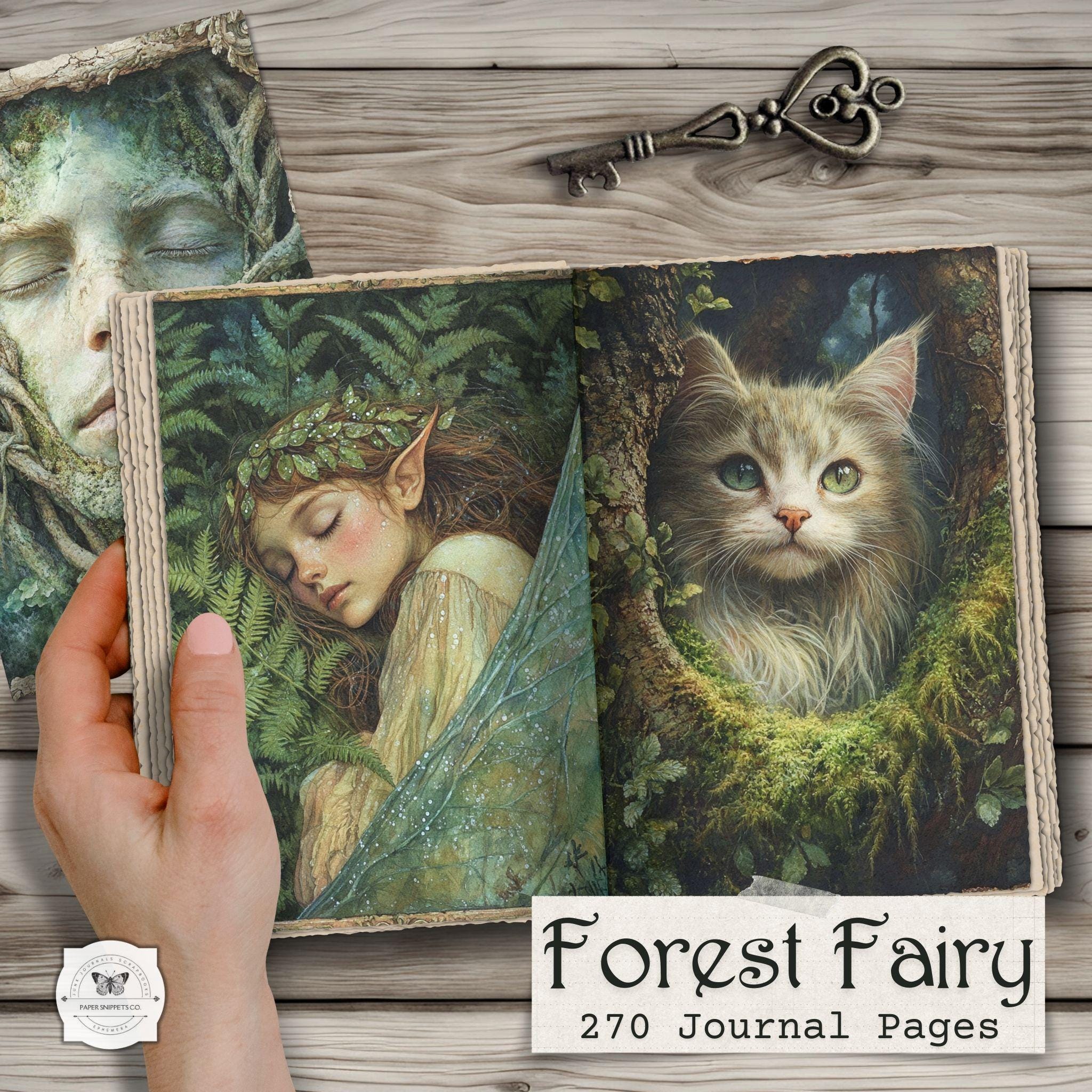 Forest Fairy Junk Journal Pages – Enchanted Woodland Printable Ephemera ...