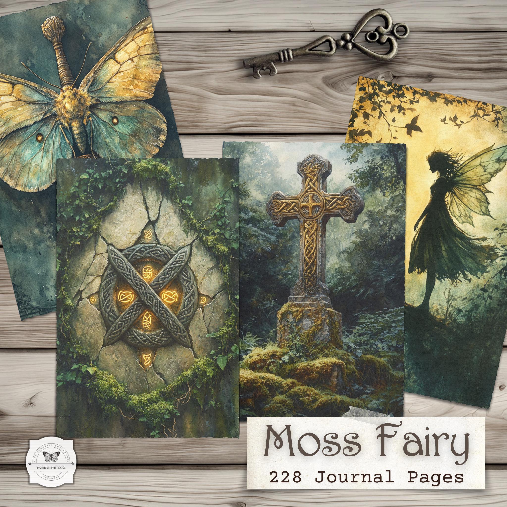 Moss Forest Junk Journal Pages – Enchanted Woodland Fairy Printable ...