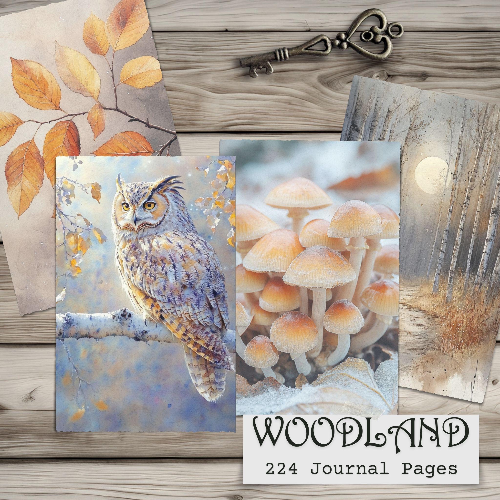 Woodland Junk Journal Pages - Animals Printable, Nature Ephemera ...