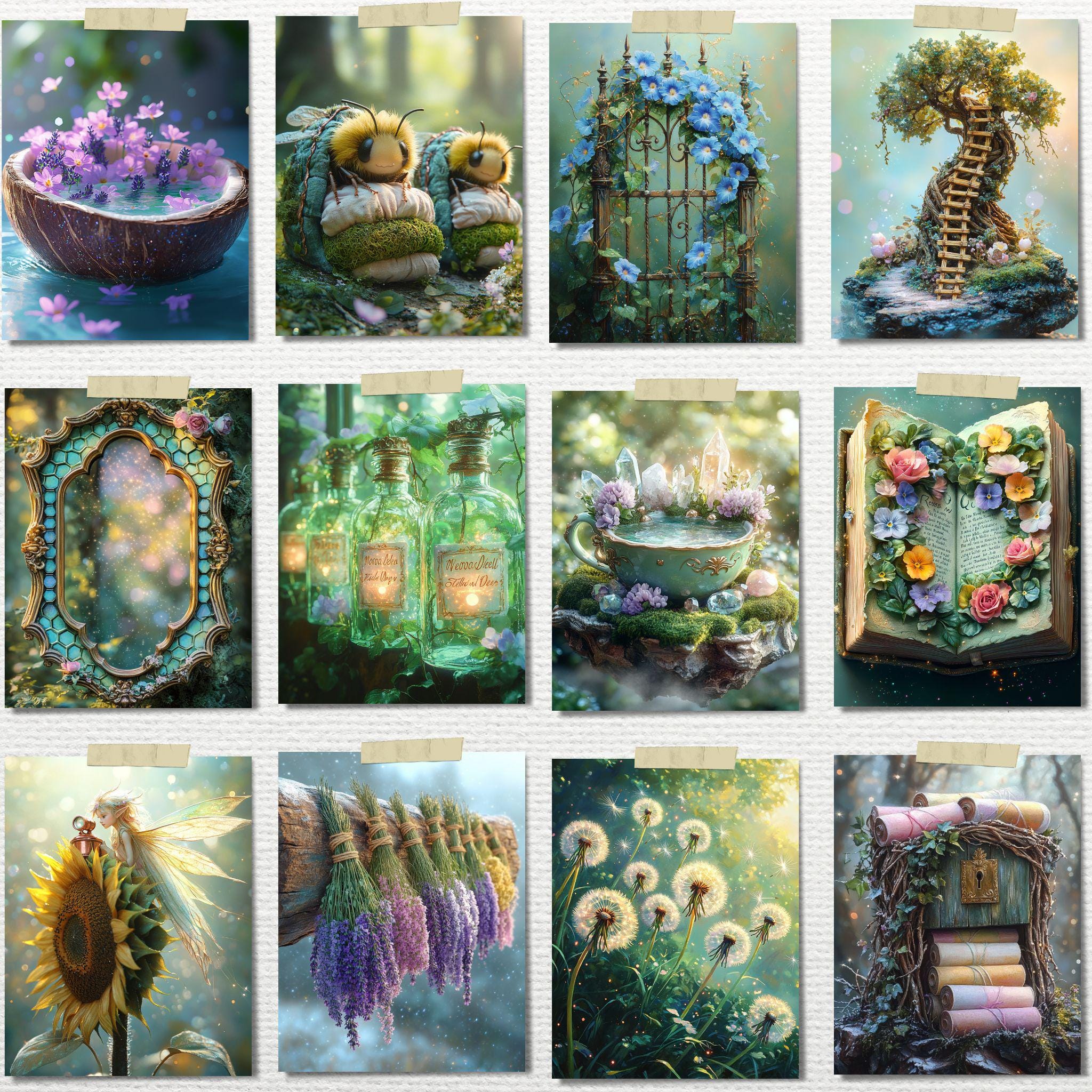 Enchanted Forest Junk Journal Pages – Fairy Woodland Printable Ephemera ...