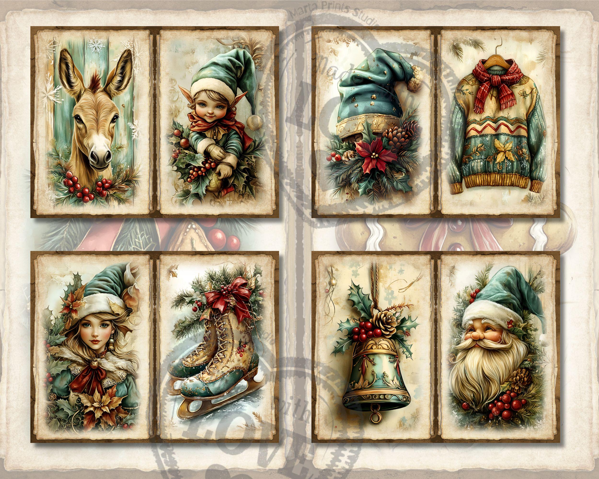 Vintage Christmas Junk Journal Printable Pages Victorian Christmas ...