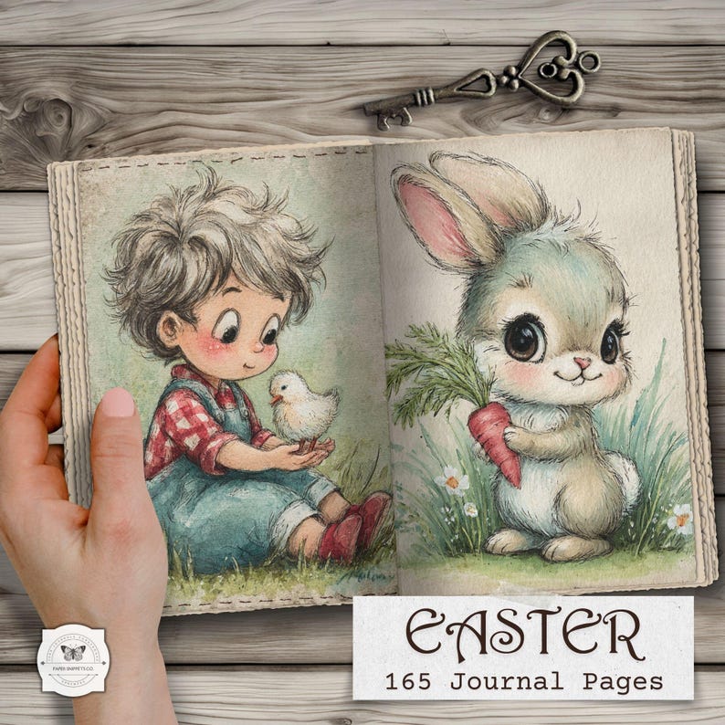 Easter Junk Journal Pages: Vintage Spring Printable Ephemera (digital ...