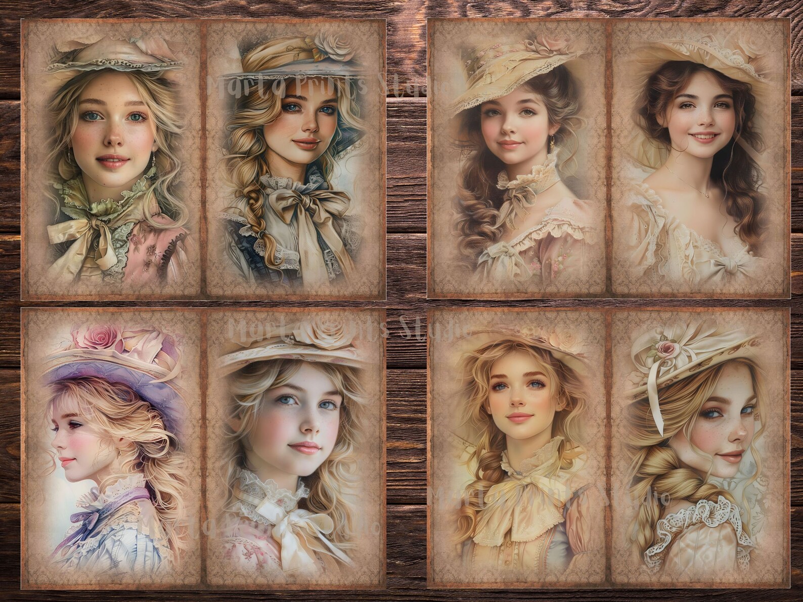 Victorian Women Junk Journal, Victorian Printable Pages, Vintage Ladies ...