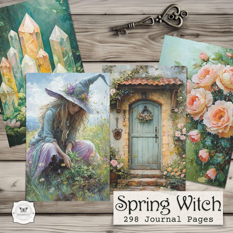 Spring Witch Junk Journal Pages – Botanical Witchcraft Ephemera ...