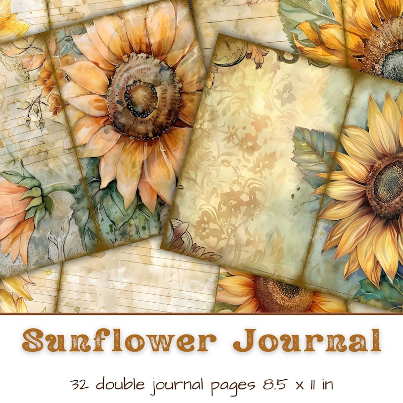 Vintage Sunflower - Etsy