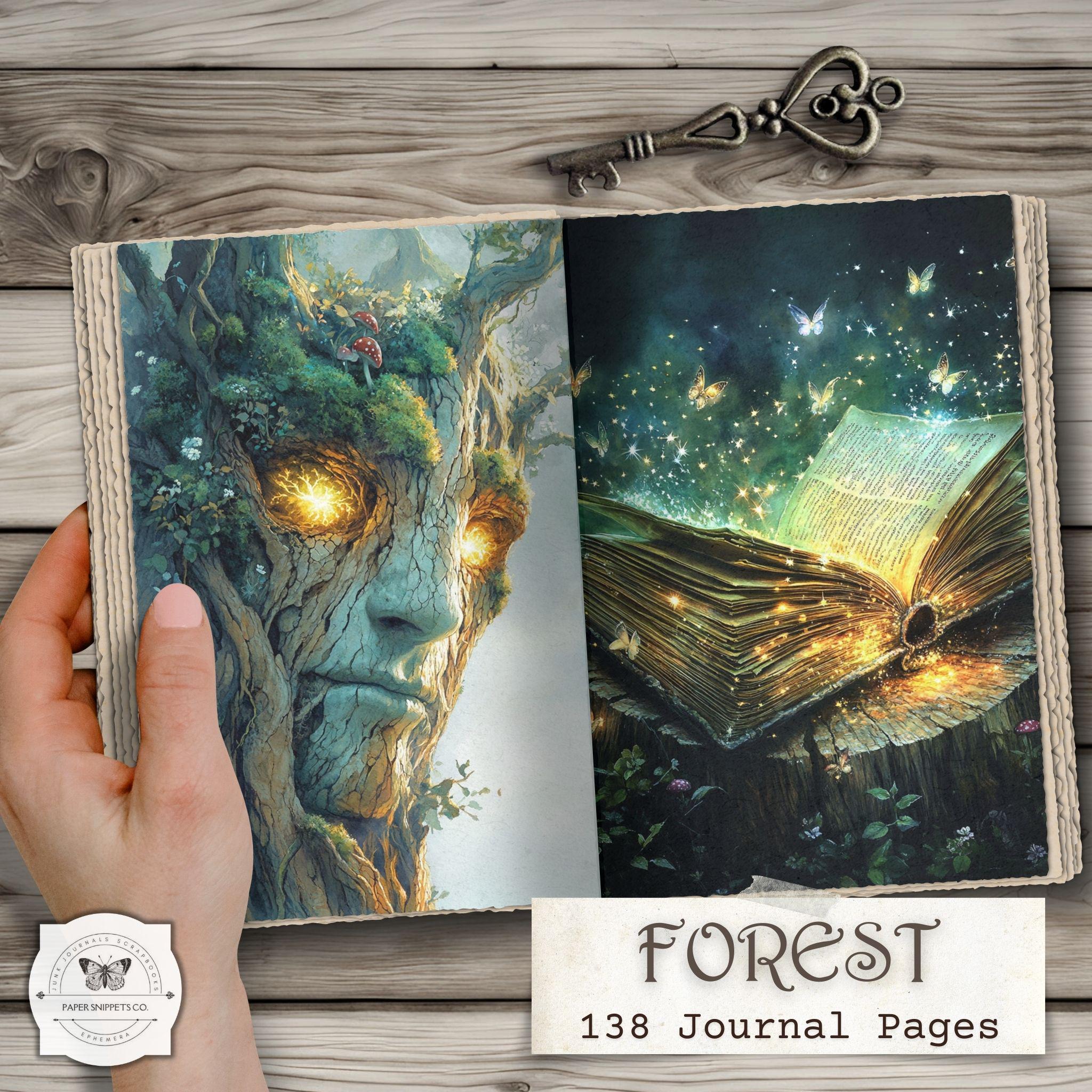 Enchanted Forest Junk Journal Pages – Woodland Fantasy Printable ...