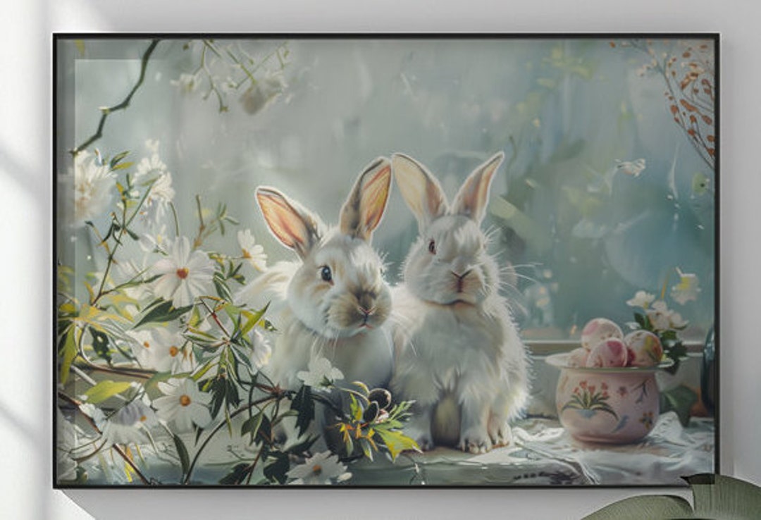 June 1 Rabbit Rabbit Rabbit Blessibg Pic Bunny Blessing Printable Art - Etsy