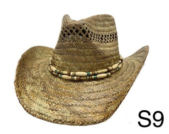 Classic Summer Cowboy Hat - Paper Straw Cowboy Hat Lightweight & Stylish  Perfect for Outdoor Events, Festivals Unisex Fashion Accessory