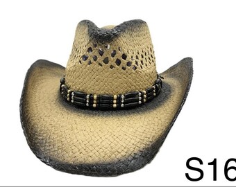 Classic Summer Cowboy Hat - Paper Straw Cowboy Hat Lightweight & Stylish  Perfect for Outdoor Events, Festivals Unisex Fashion Accessory