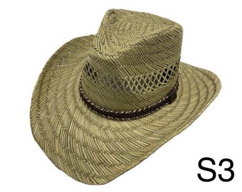 Classic Summer Cowboy Hat - Paper Straw Cowboy Hat Lightweight & Stylish  Perfect for Outdoor Events, Festivals Unisex Fashion Accessory