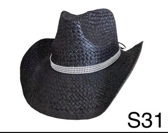 Classic Summer Cowboy Hat - Paper Straw Cowboy Hat Lightweight & Stylish  Perfect for Outdoor Events, Festivals Unisex Fashion Accessory