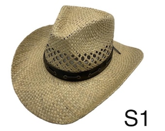 Classic Summer Cowboy Hat - Paper Straw Cowboy Hat Lightweight & Stylish  Perfect for Outdoor Events, Festivals Unisex Fashion Accessory