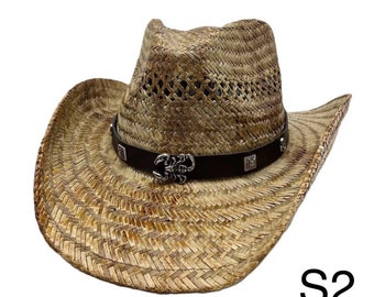 Classic Summer Cowboy Hat - Paper Straw Cowboy Hat Lightweight & Stylish  Perfect for Outdoor Events, Festivals Unisex Fashion Accessory