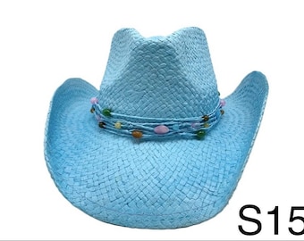 Classic Summer Cowboy Hat - Paper Straw Cowboy Hat Lightweight & Stylish  Perfect for Outdoor Events, Festivals Unisex Fashion Accessory