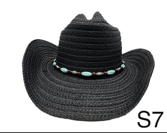 Classic Summer Cowboy Hat - Paper Straw Cowboy Hat Lightweight & Stylish  Perfect for Outdoor Events, Festivals Unisex Fashion Accessory